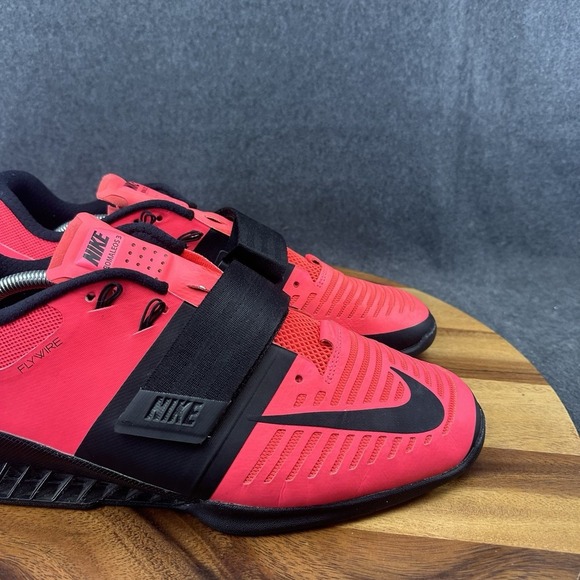 Nike Romaleos 3 Solar Weightlifting Shoes Red/Black 852933-602 Size 12.5 main image 8
